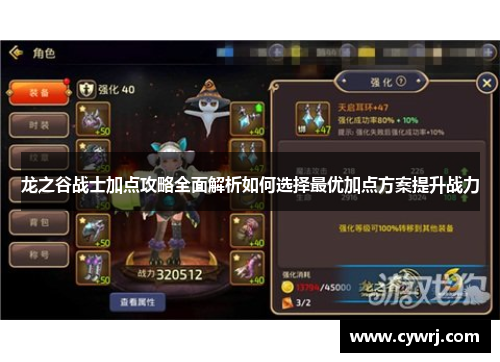 龙之谷战士加点攻略全面解析如何选择最优加点方案提升战力